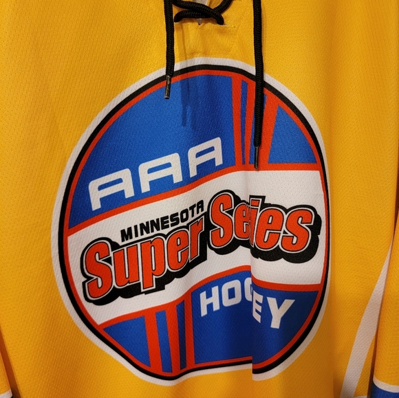 Yellow and Red Hockey Jersey With Nylon Socks - Picture 2 of 6